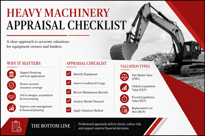 heavy machinery appraisal checklist